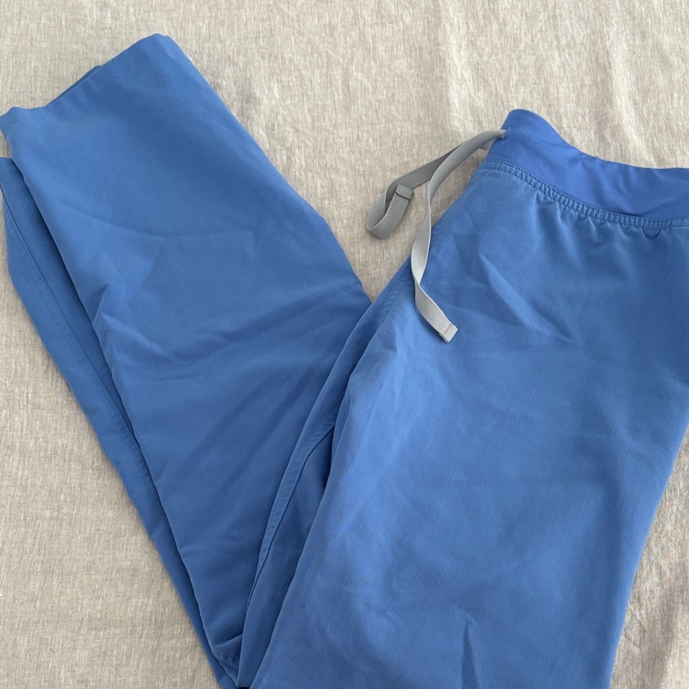Figs Women's Light Blue Livingston Pants in Small Tall